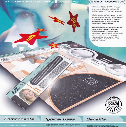 Flyer for a continuous stationery product