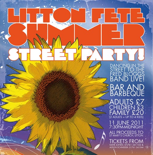 Street party poster
