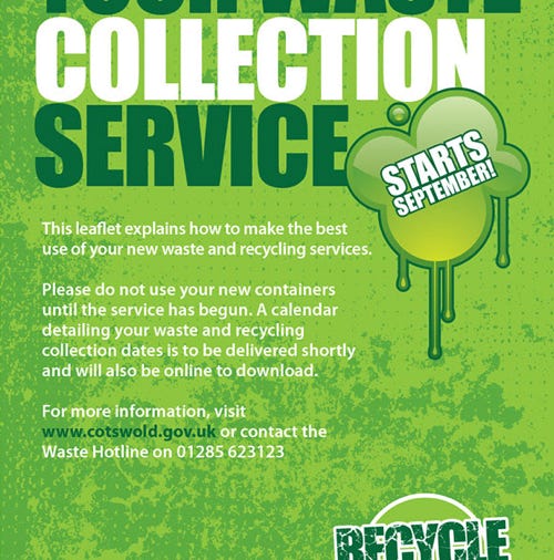 Recycling info leaflet